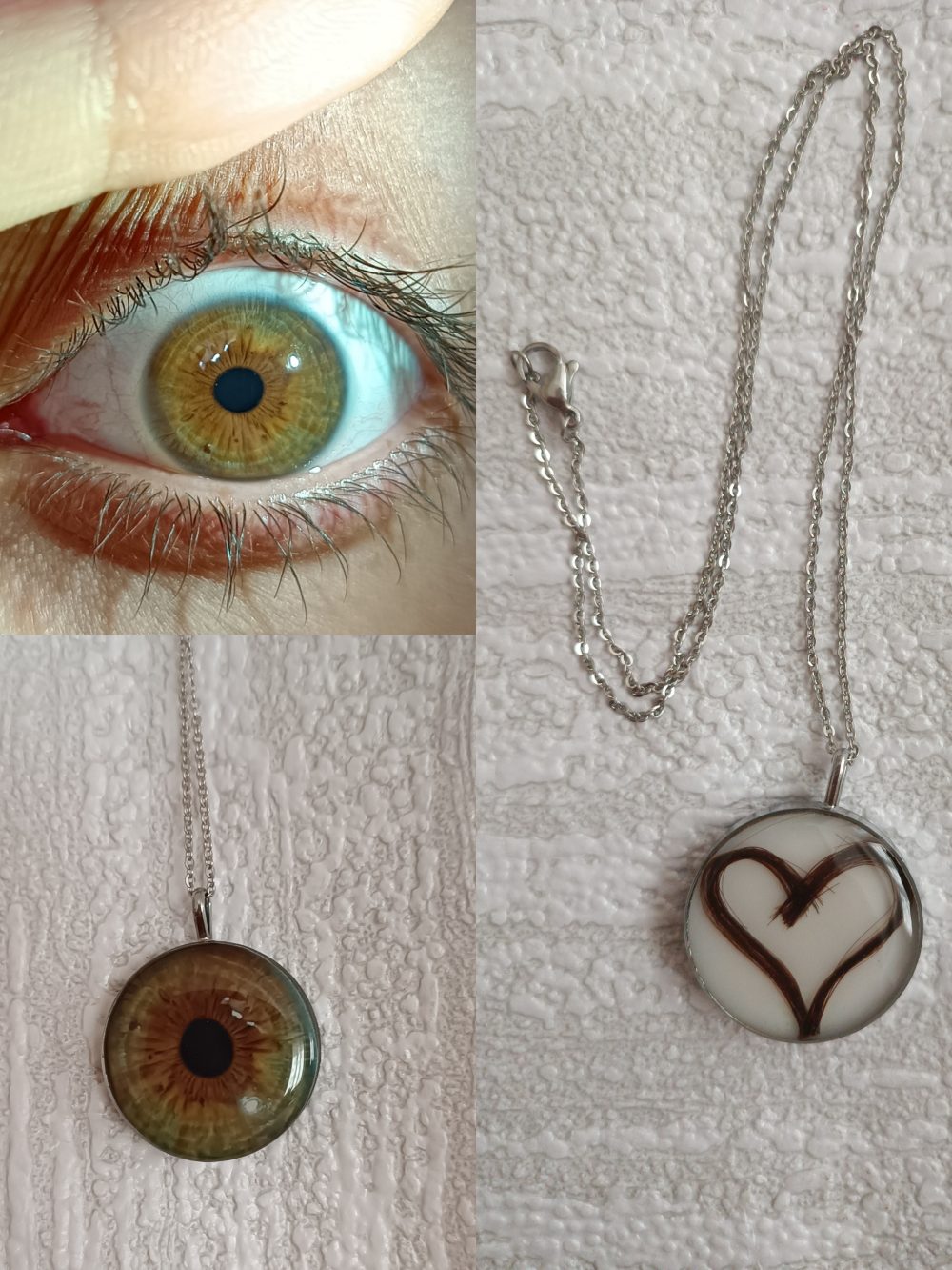 گردنبند و اویز موی یار و عنبیه چشم یار