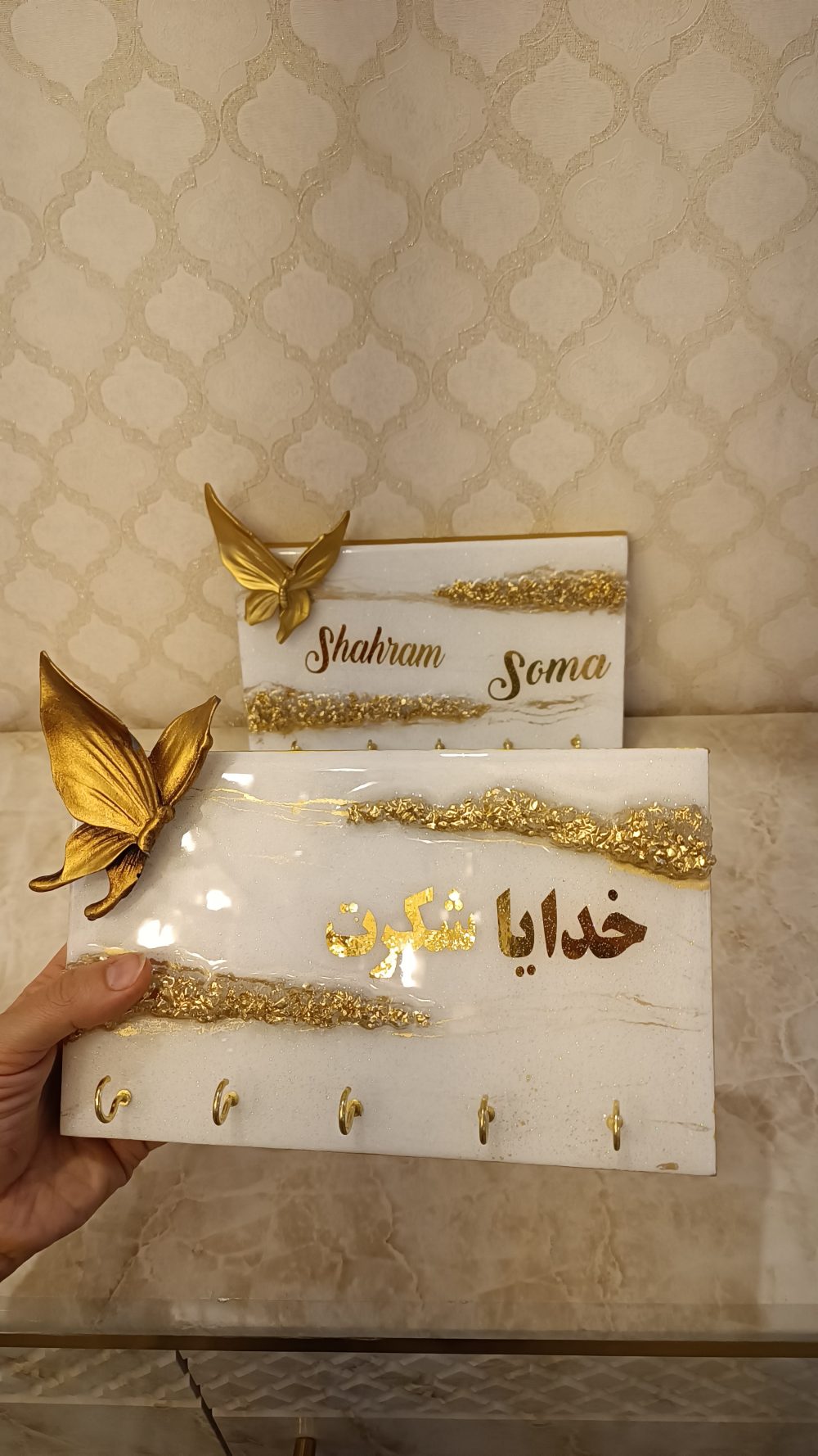 جاکلیدی دیواری همراه اسم شخصی - Image 4