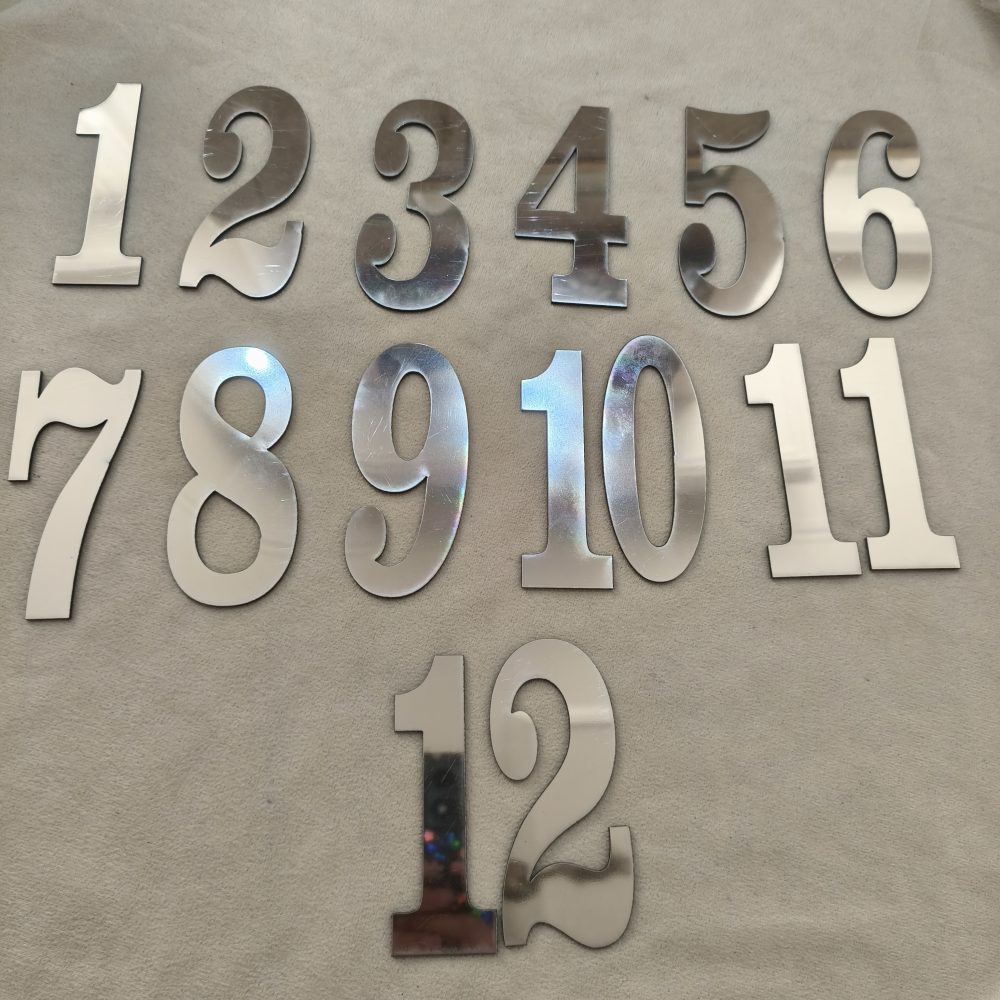 اعداد انگلیسی 10سانتی