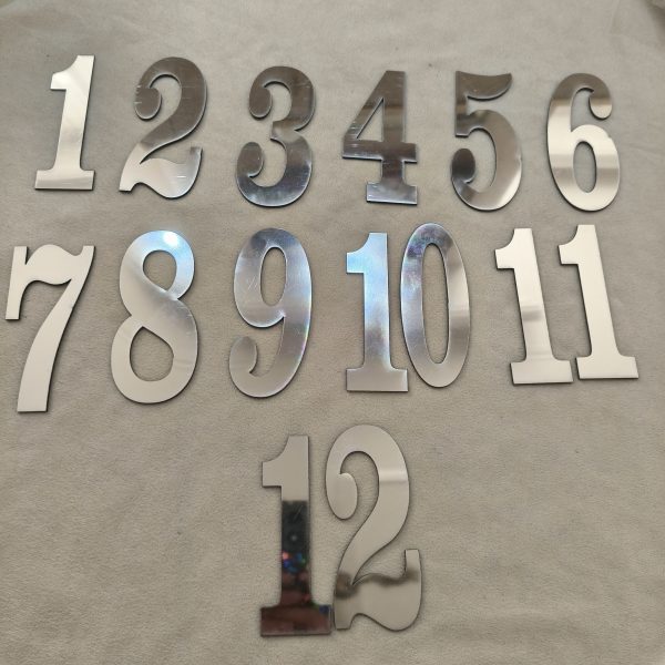 اعداد انگلیسی 10سانتی