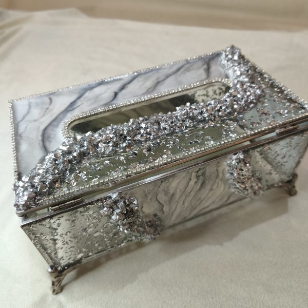 جا دستمال کاغذی شیشه ای